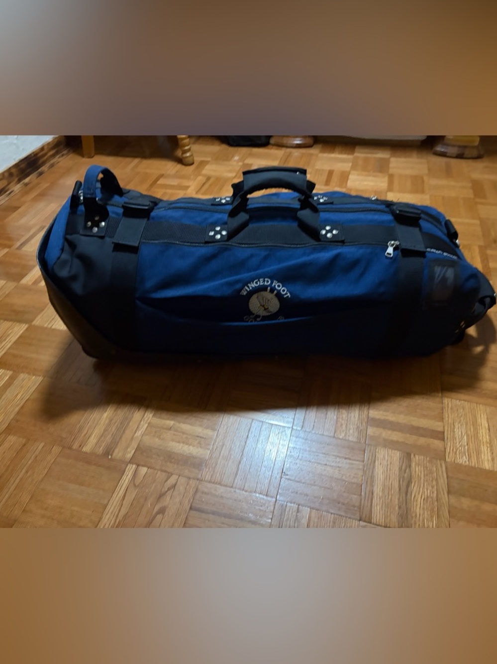 Club Glove x Winged Foot Golf Club Rolling Travel Bag - Navy Blue
